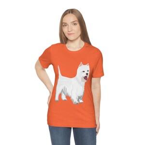 West Highland White Terrier Unisex Jersey Short Sleeve Tee, S - 3XL, Cotton, Light Fabric, FREE Shipping, Made in USA!!