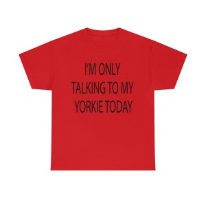 Yorkshire Terrier Unisex Heavy Cotton Tee
