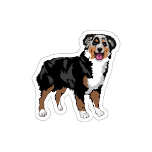 Australian Shepherd Die-Cut Sticker, Wasserfestes Vinyl, 5 Größen, Matte Finish, Indoor/Outdoor, Kostenloser Versand, Made in USA!!
