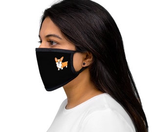 Pembroke Welsh Corgi Mixed-Fabric Face Mask