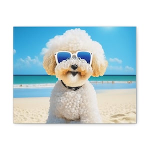 Bichon Frise Canvas Gallery Wraps, 9 Sizes, Bichon Frise Decor, Bichon Frise Gifts, Bichon Lover, Dog Sign, Dog Breed Signs