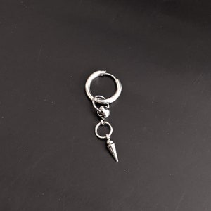 BTS Kpop Kdrama Dart Hoop Men&#39;s Earring Unisex Earring Pierced Earring OR Clip-On Earring Drop Dangle Earring Buki