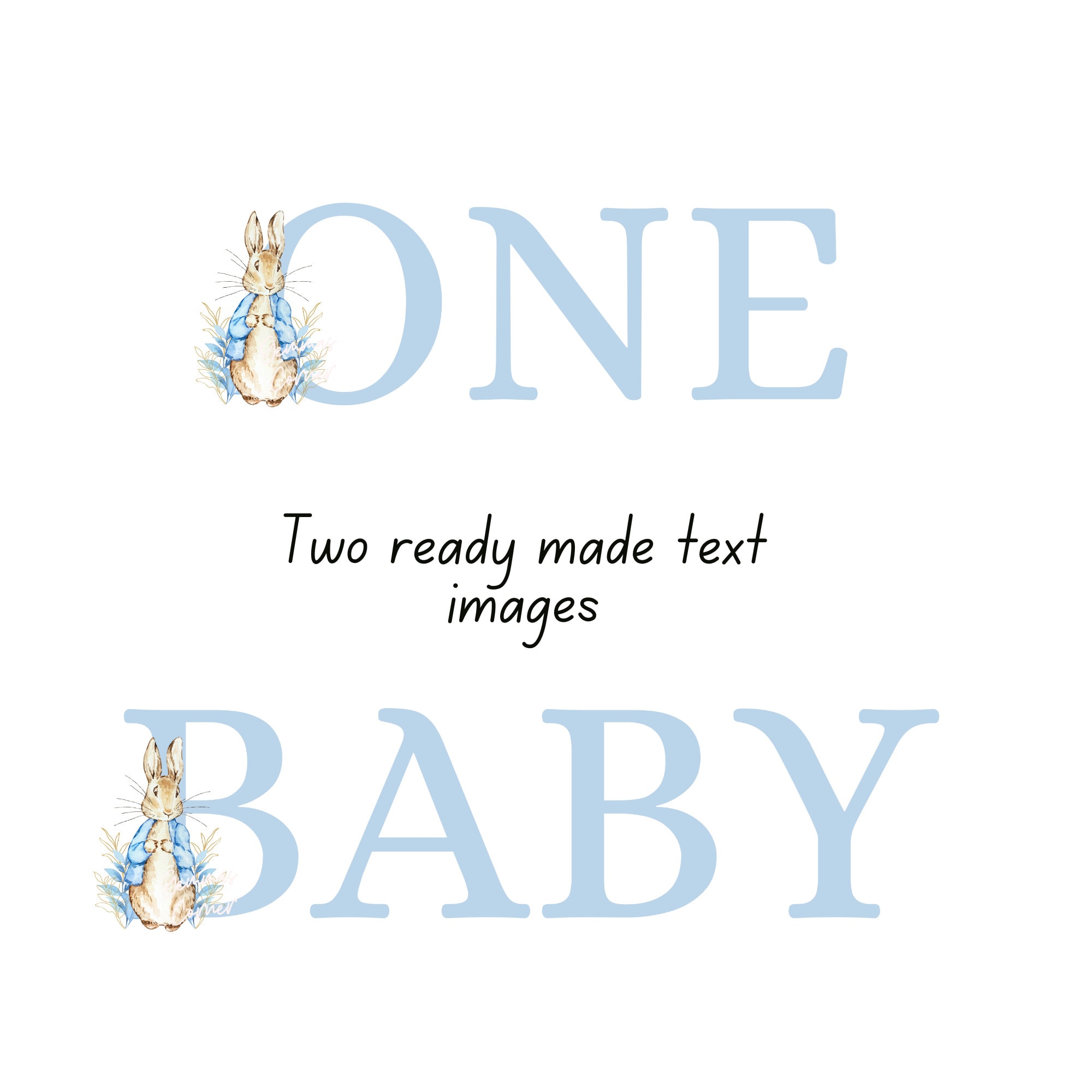 Peter Rabbit Bundle Ages 1-9 A-Z, Peter Rabbit PNG, Set Digital Images ...