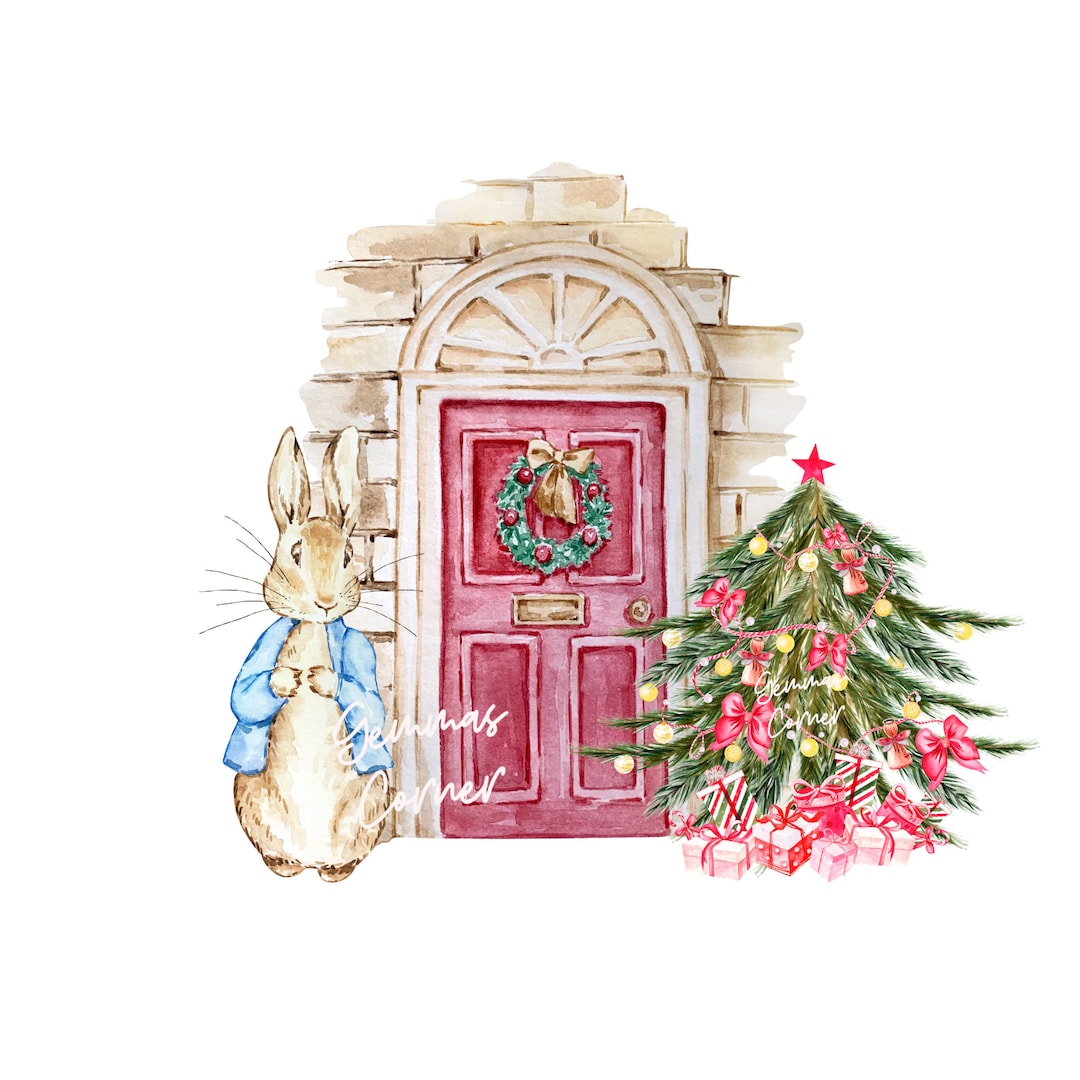 Christmas Peter Rabbit PNG, Peter Rabbit Design, Christmas Theme PNG ...