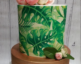 Tropical Print Edible Cake Wrap - Etsy