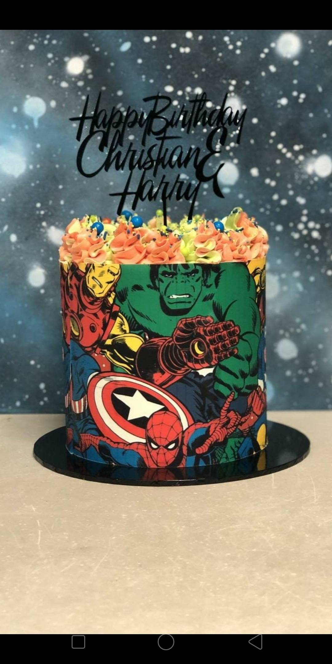 Edible Image Cake Wrap Superhero Theme Marvel - Etsy