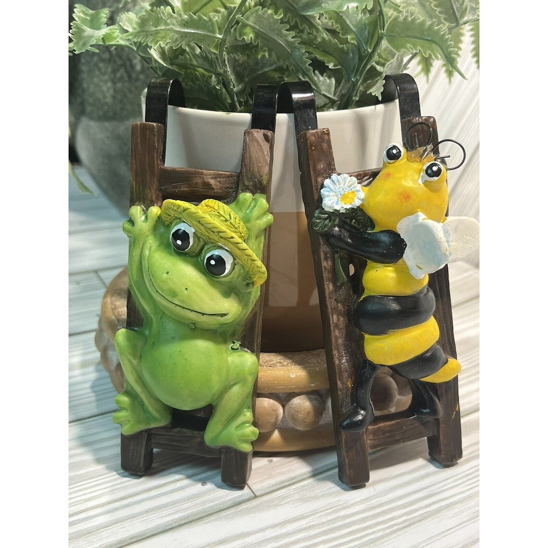 3x Flower Pot Hugger Frog Hanger Resn Flower Pot Hanger Set C - Etsy