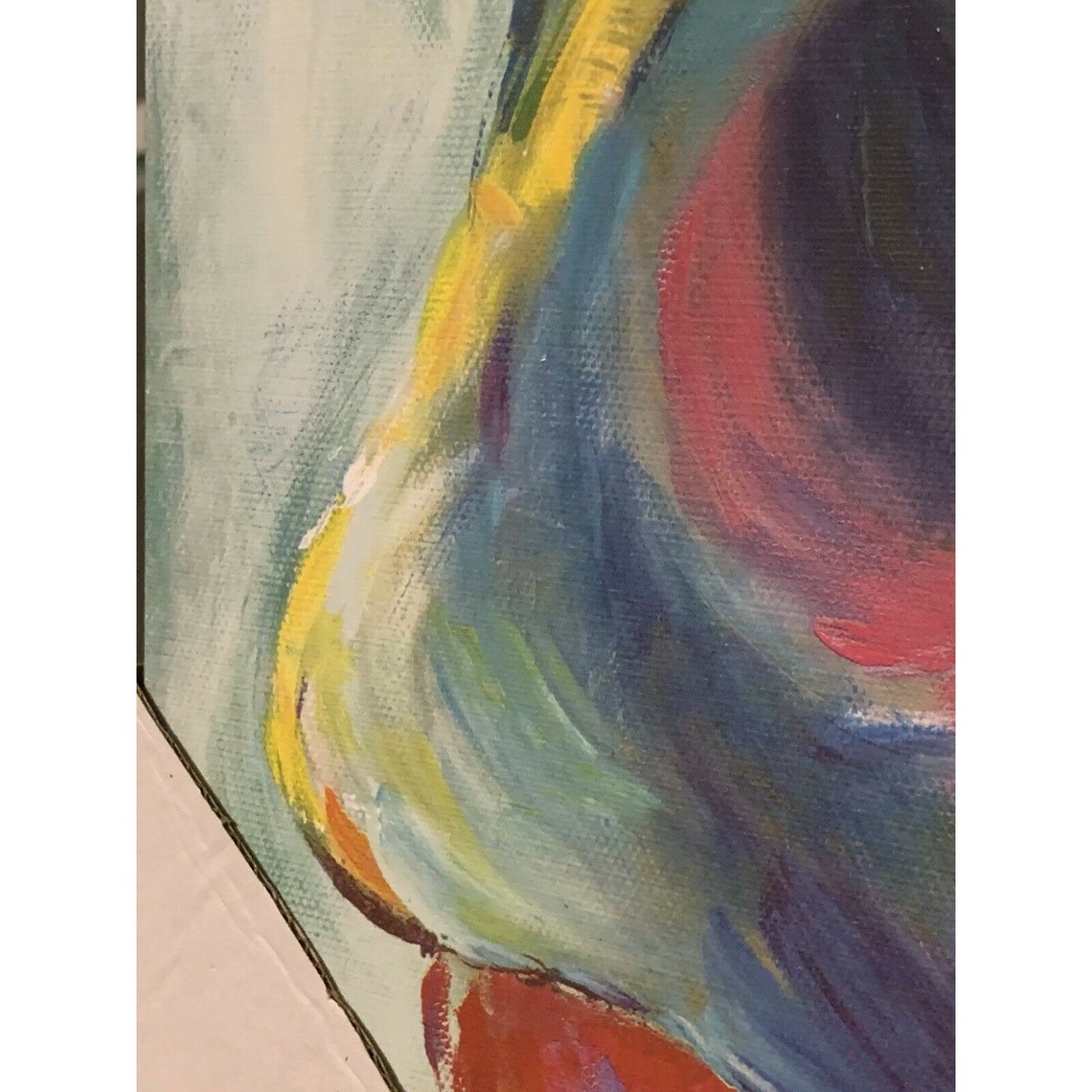 Dollar General Canvas Cow Canvas Aqua Farmhouse Decor Wall Etsy