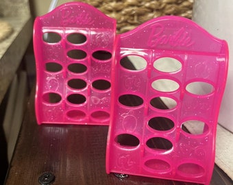 2 New Barbie Mattel Shoe Organizing Rack Barbie Shoe Organizer U15