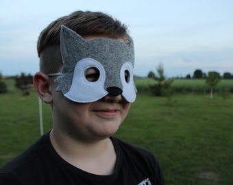 Kids wolf mask | Etsy