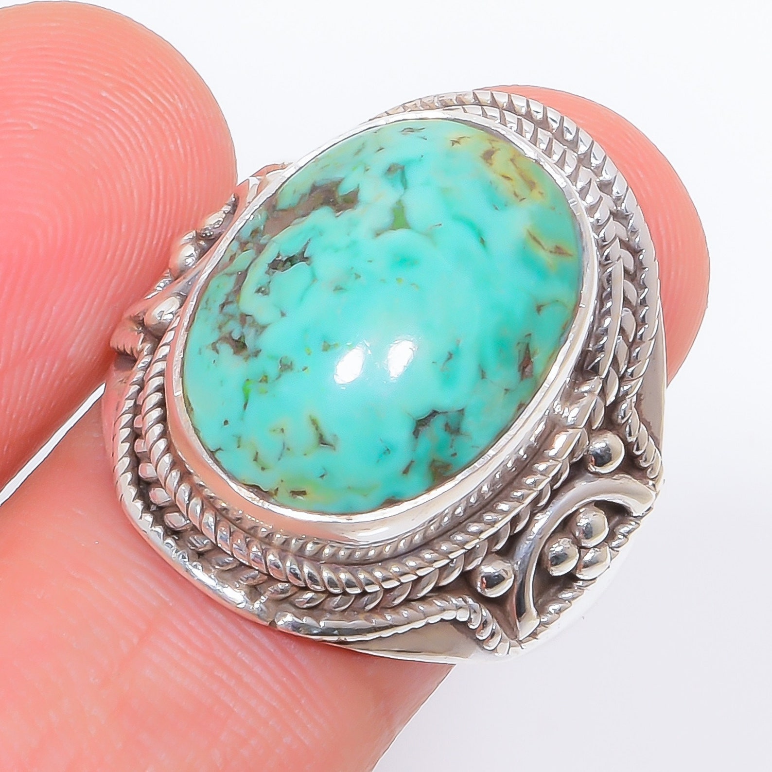 Turquoise Stone Ring925 Sterling Silver RingHandcrafted Etsy