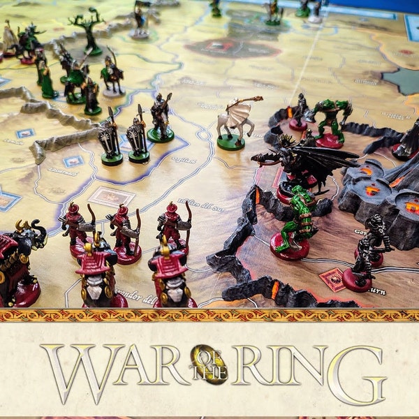 Montagnes 3D pour le jeu de société War of the Ring | seigneur des anneaux | Tolkien | accessoires de jeux de société