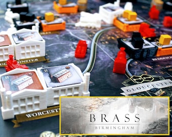 41 3D Buildings for Brass Birmingham Board game