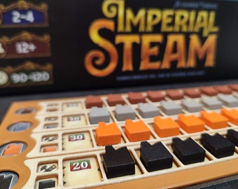 4 3D overlays for Imperial Steam the Board game