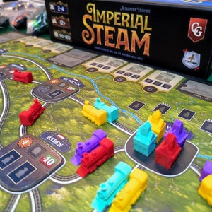 Imperial Steam 3D tokens 84 3D Trains and Stations upgrade pack image 2