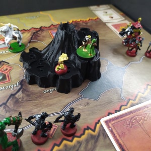 Mount Doom War of the ring Boardgame Lord of the rings Tolkien Boardgames acessories Unpainted