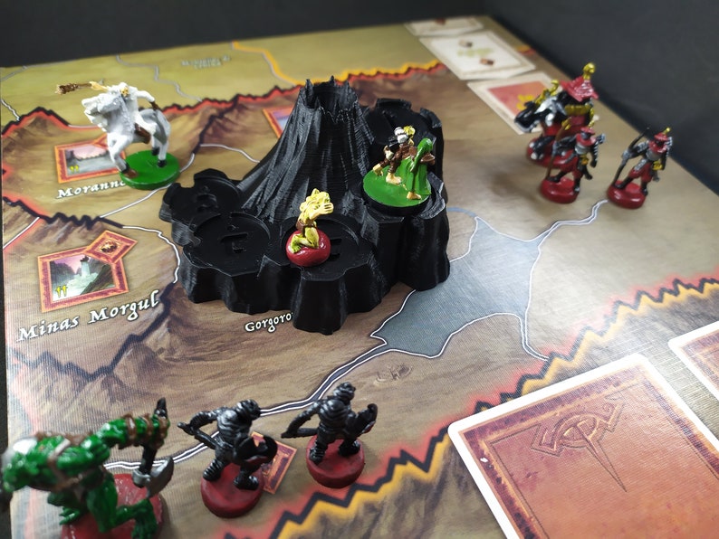 Mount Doom War of the ring Boardgame Lord of the rings Tolkien Boardgames acessories Unpainted