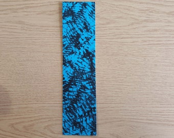 Handmade Black & Blue Bookmark