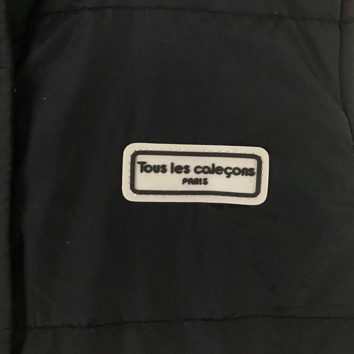 Vintage Tous Les Calecons Paris Black Colour Smaller Size Vest | Etsy
