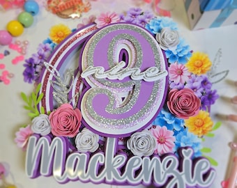 Floral Cake topper
