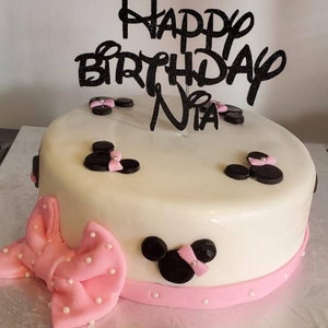 Disney inspirierter Cake Topper, Disney Thema Geburtstagsparty, Kuchentopper, Minnie Maus, Micky Maus Cake Topper