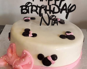 Disney Inspired Birthday Cake Topper, Customizable