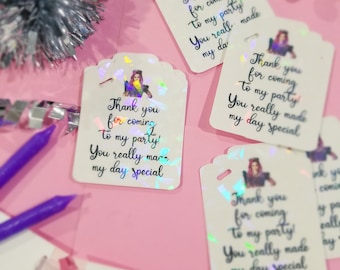 Customizable Thank You Tags, Party Favor Tags