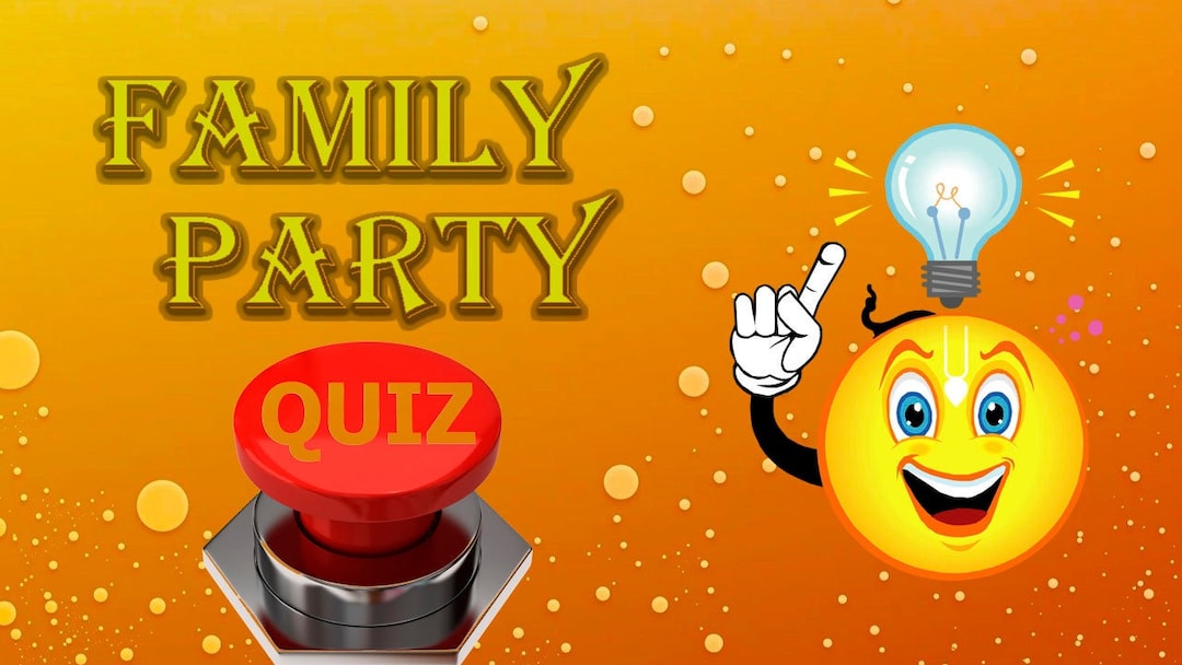 Family Quiz Party Quiz Quiz Game Family Party Quiz Game Etsy