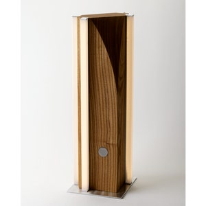 LED Table Lamp, Modern style, touch dimmer switch, solid Catalpa lumber