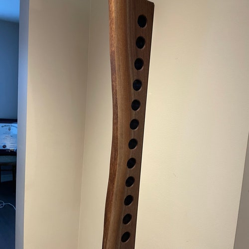 Wine rack, live edge walnut or spalted maple, great gift for housewarming or hostess shops