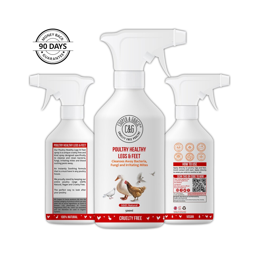 Scaly Legs and Feet Spray for Chickens and Poultry Etsy