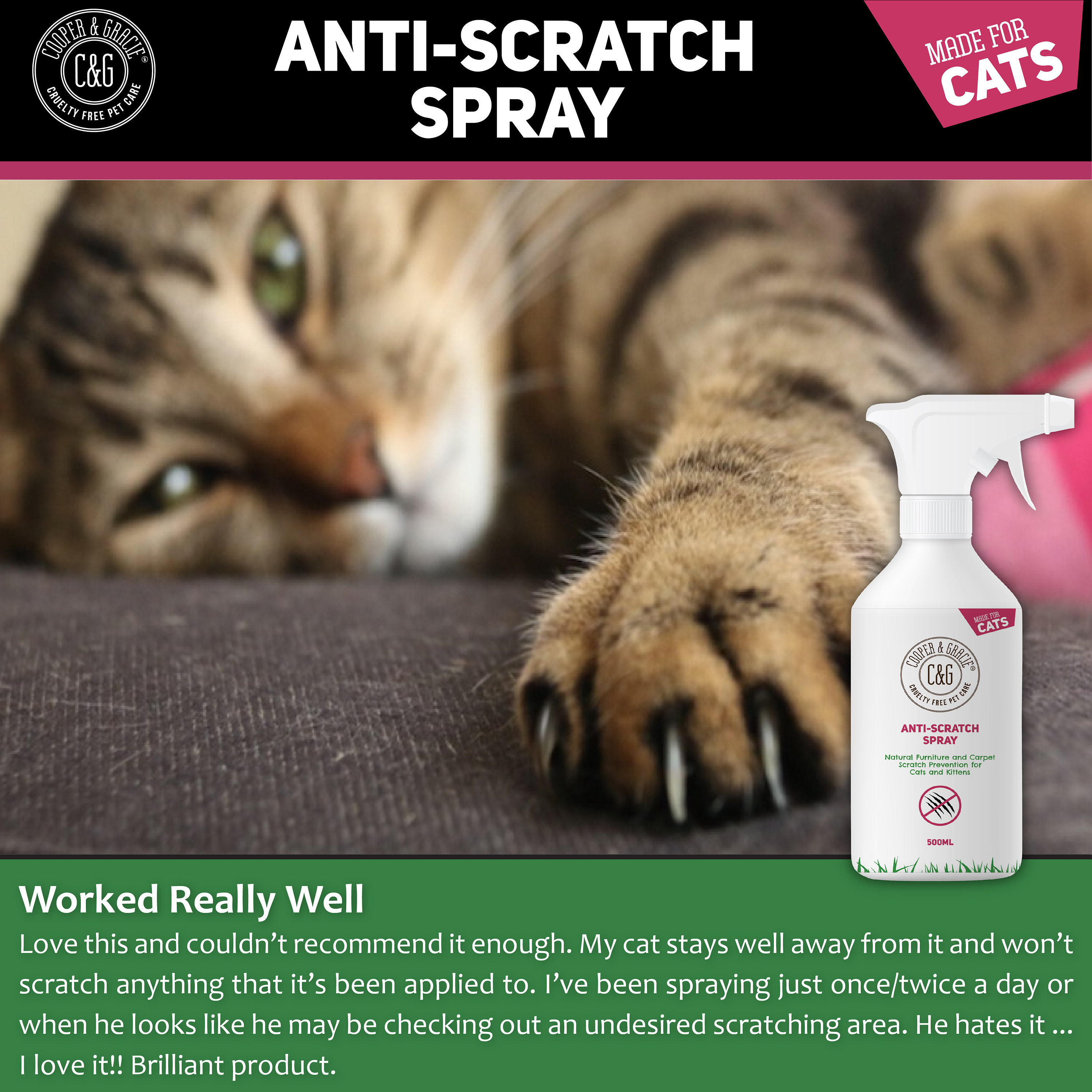 Cat Anti Scratch Spray 500ML Best Cat Scratcher Deterrent Etsy