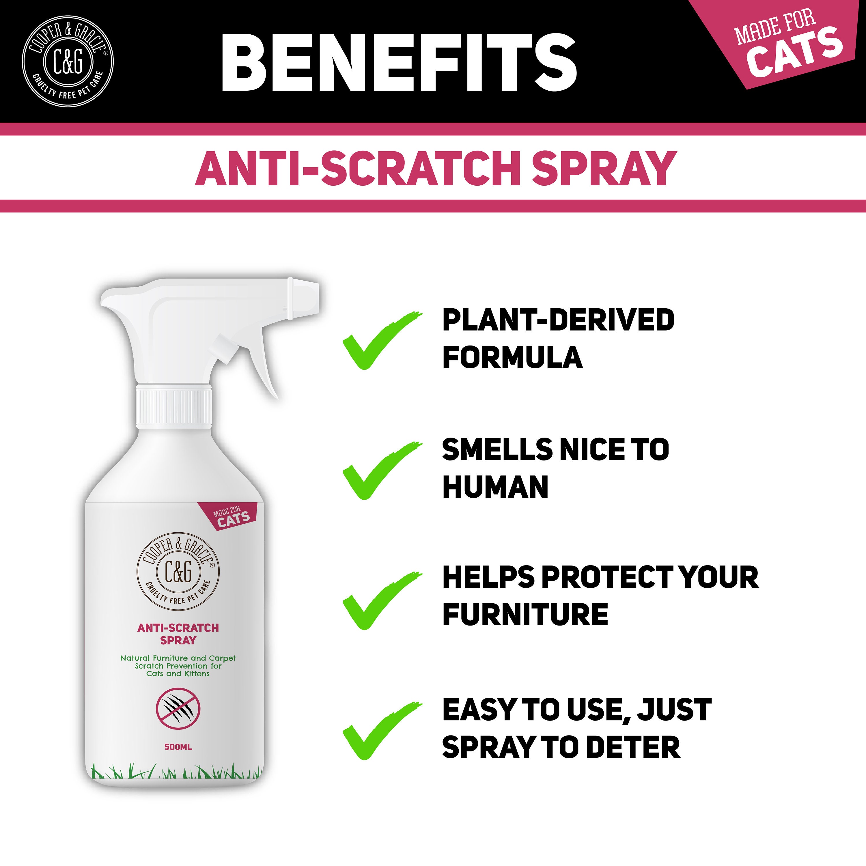 Cat Anti Scratch Spray 500ML Best Cat Scratcher Deterrent Etsy