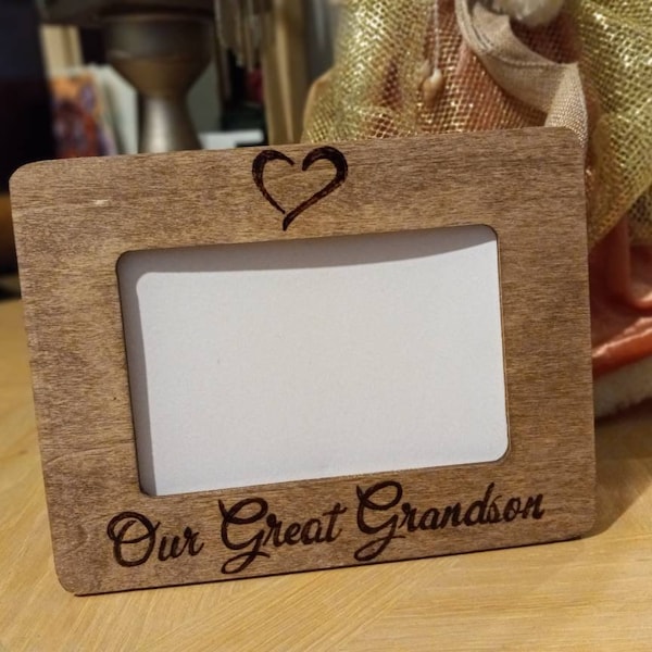 Great Grandson Picture Frame Etsy