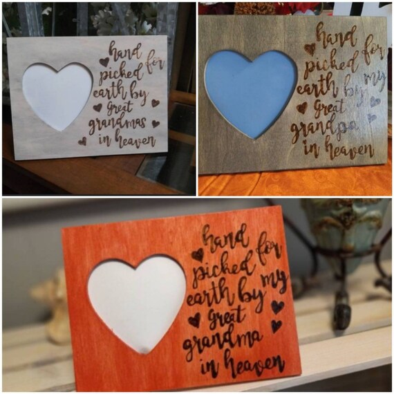 Hand Picked for Earth by My Great Grandma in Heaven Rustic