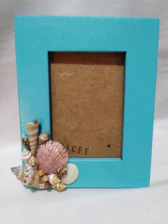 Handmade Sea S Wallet Size Picture Frame Nautical Beach Image 0