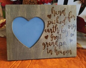 Hand Picked for Earth by My Great Grandma in Heaven Rustic