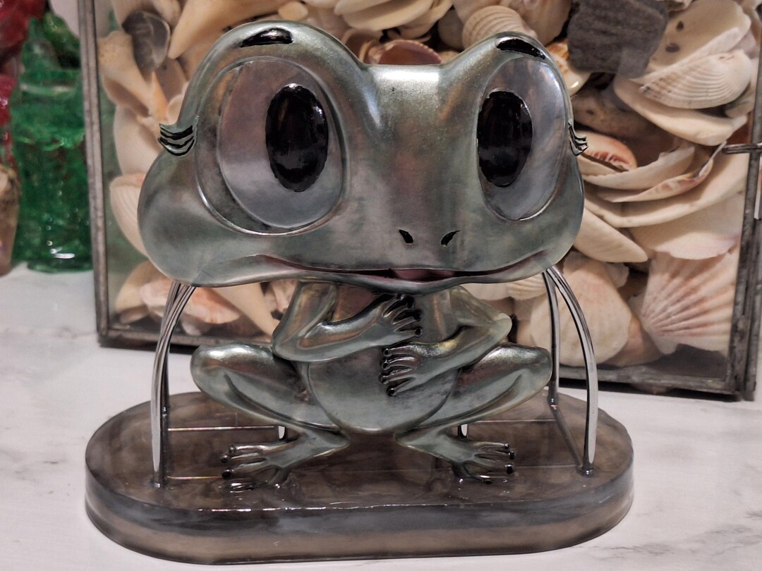 Frog In Mail Box Handmade Resin Art Frog Napkin / Mail Holder - Etsy