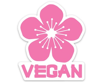 VEGAN BLOSSOM MAGNET - Yoga Flair - Kitchen Decor - Veganisme - Vegan Gift