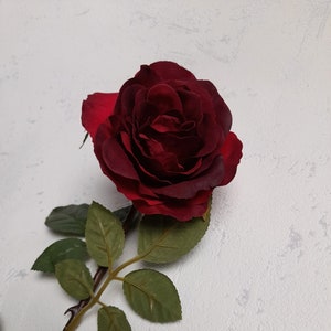 artificial rose, red rose, artificial flowers, gift for her, rose home decor, valentine rose, red flowers, red home decor, valentine roses image 2