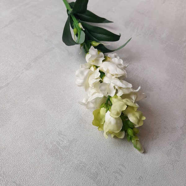 artificial snapdragon, artificial flowers, white snapdragon, white flowers, snapdragon bouquet, spring home decor, white home decor