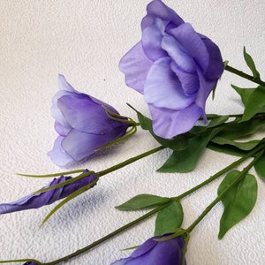 artificial lisianthus, artificial flowers, lilac gift, lilac bouquet, spring home decor, lilac flowers, lilac wedding, lilac home decor