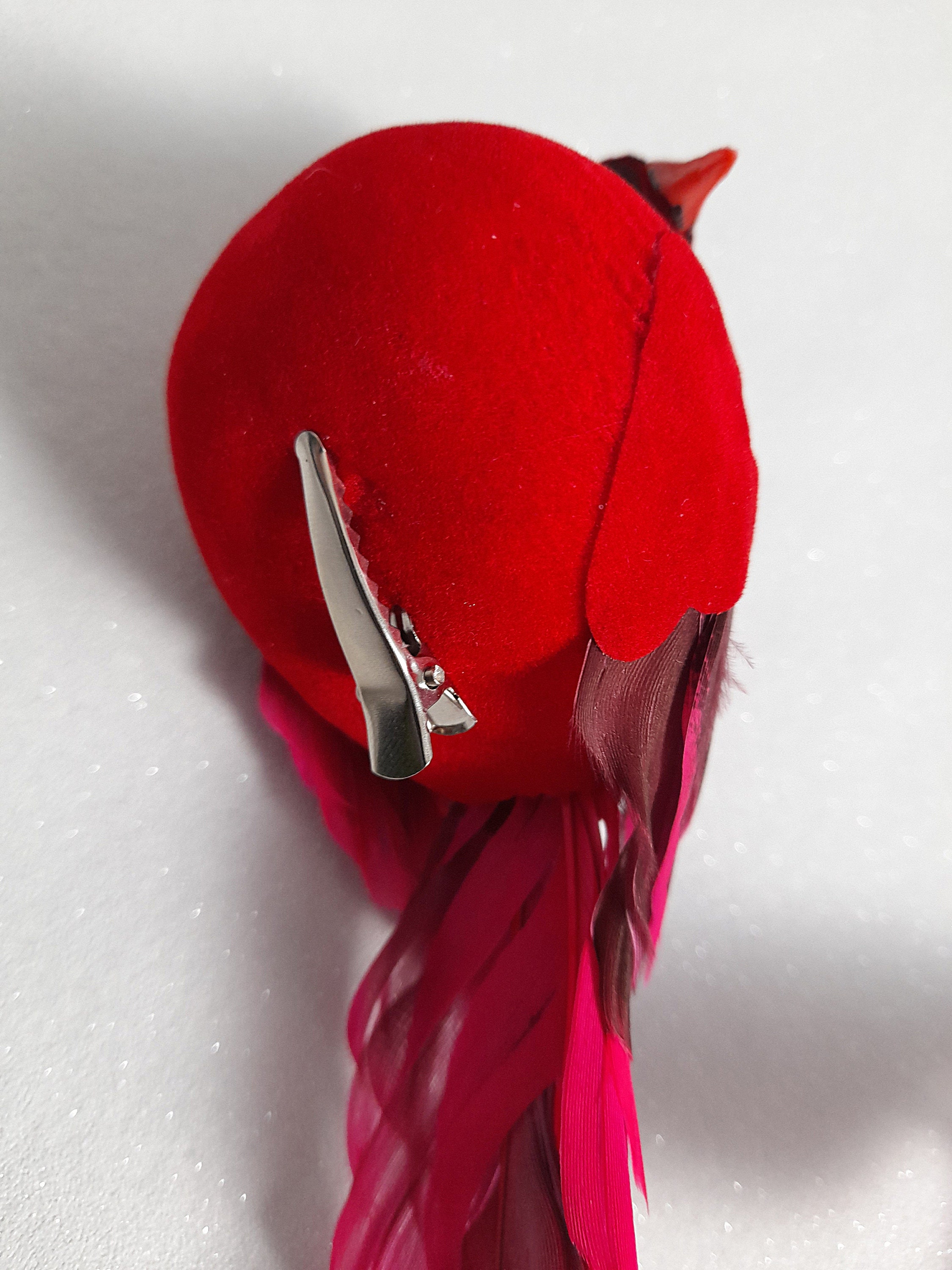 Artificial feather bird faux bird cardinal bird craft bird Etsy