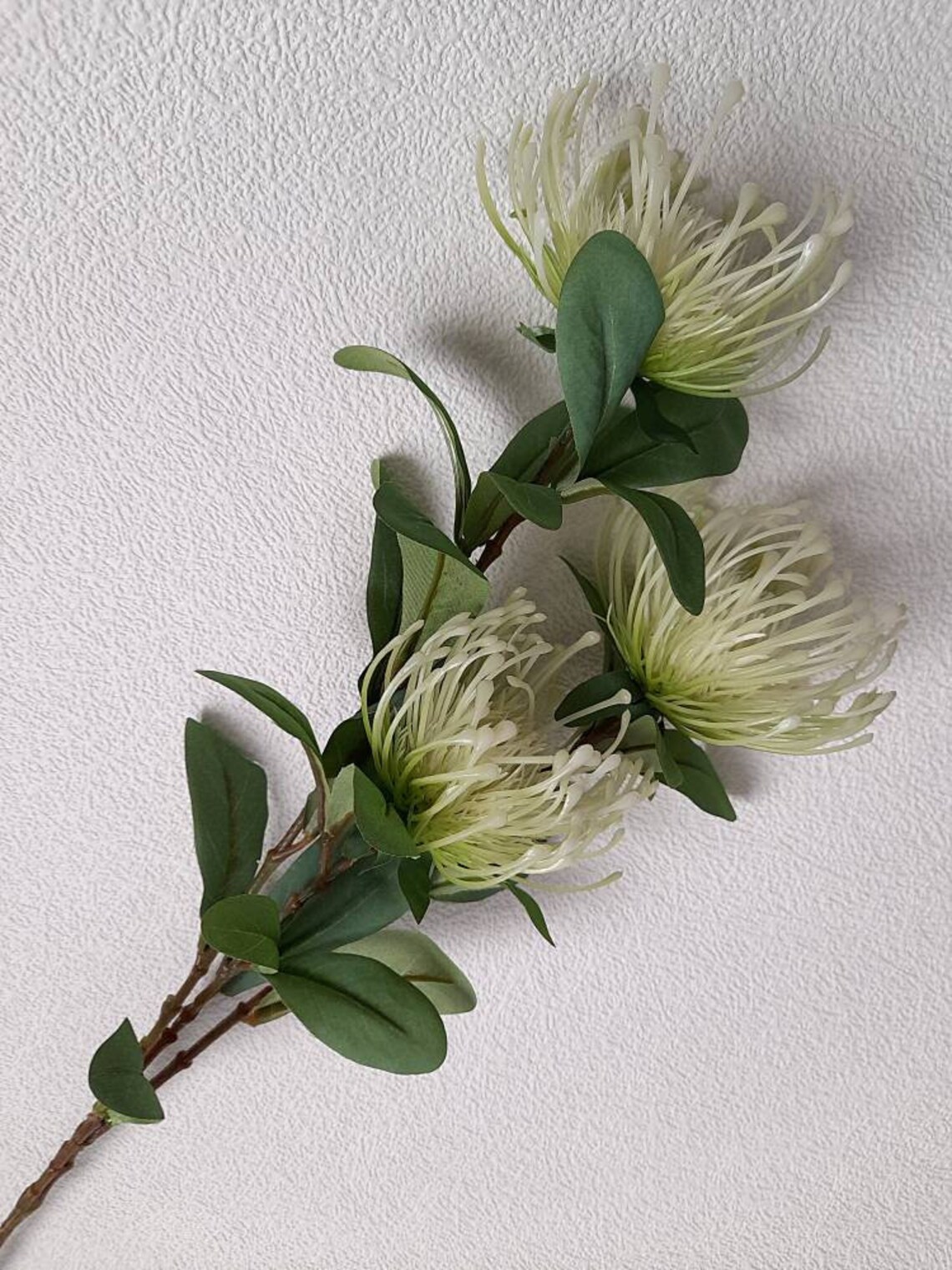 Artificial Flowers White Flowers Faux Protea Faux Tropical Etsy