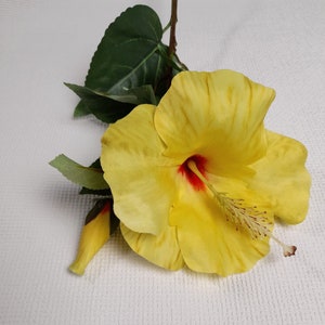 artificial hibiscus, artificial flowers, yellow hibiscus, tropical flowers, hibiscus flower, yellow flowers, yellow bouquet