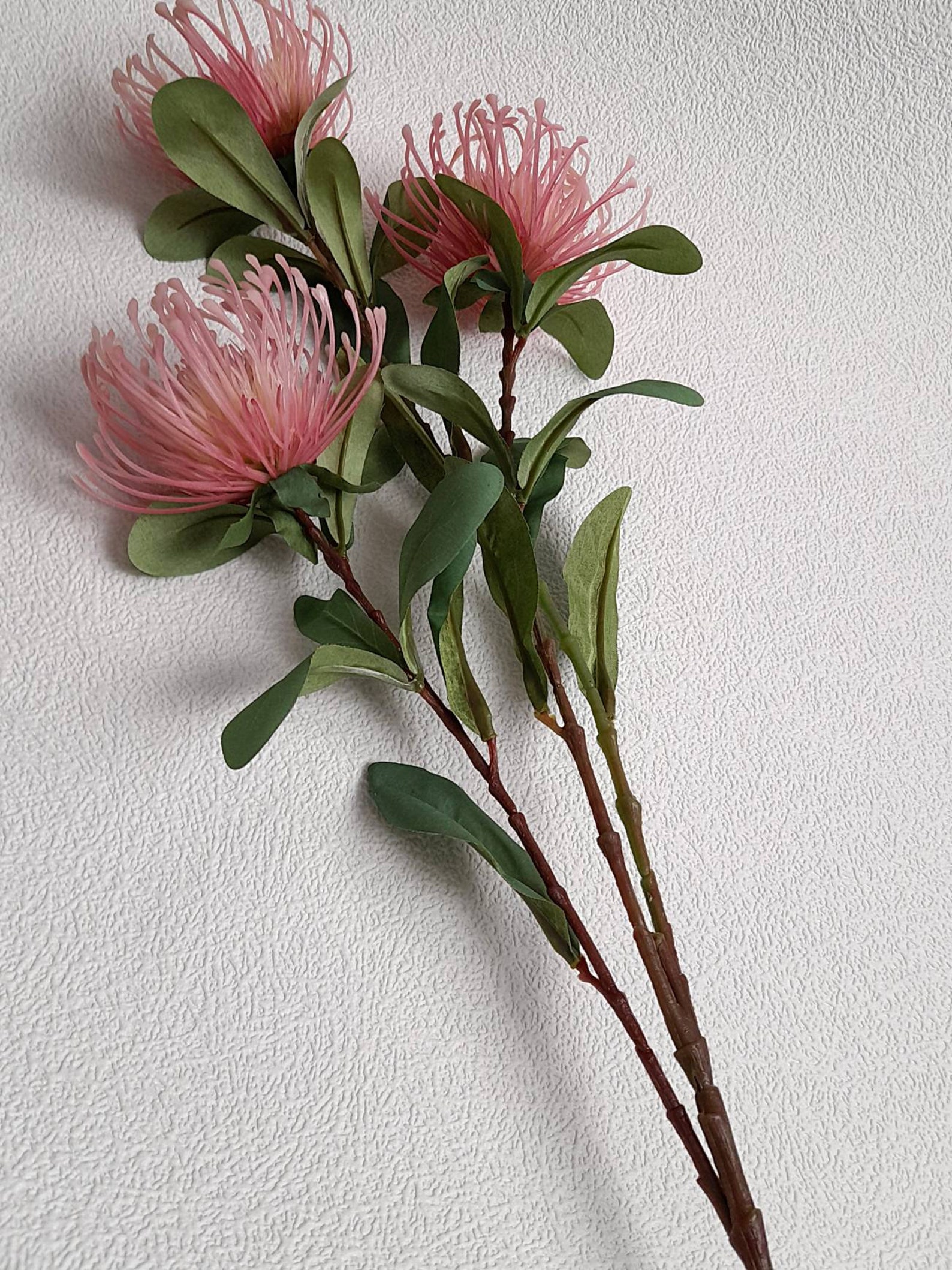 Artificial Flowers Pink Flowers Faux Protea Faux Tropical Etsy
