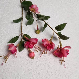 12ft 2 Bendable Flower Fuchsia Pink Garlands Artificial Silk Wild