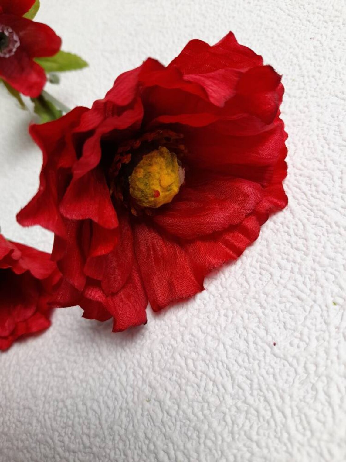 Artificial Poppy Artificial Flowers Country Poppy Faux Etsy UK