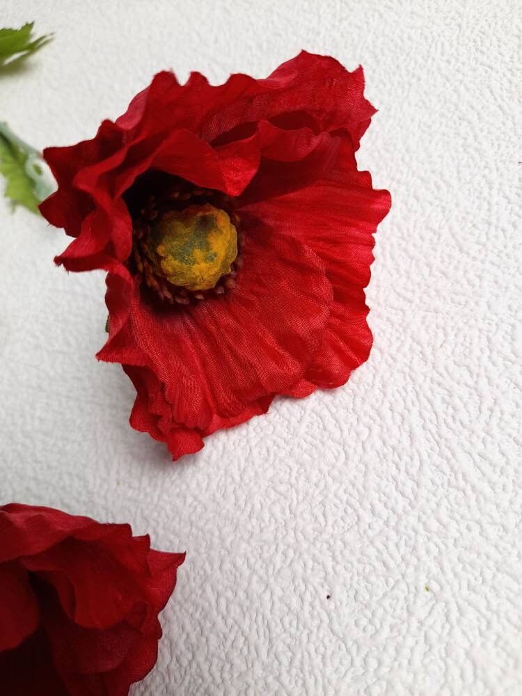 Artificial Poppy Artificial Flowers Country Poppy Faux Etsy UK