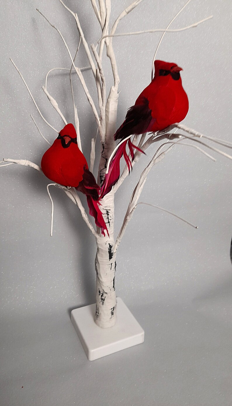 Artificial feather bird faux bird cardinal bird craft bird Etsy
